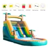 Scivolo d'acqua gonfiabile gigante in PVC commerciale da 21 piedi, castello gonfiabile, piscina con soffiatore, parco giochi commerciale, scivolo d'acqua
