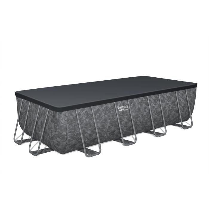 Set piscina fuori terra BESTWAY APX 365 - 549 x 274 x 132 cm - Rettangolare (filtro a sabbia, 250g poliesfera, scala, copertura) - immagine 7