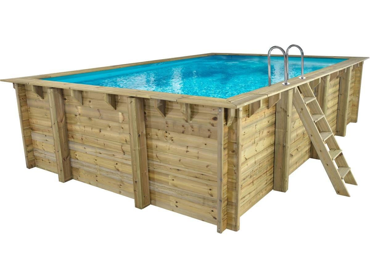 Piscina in Legno Rettangolare Panama - 6.20 x 4.10 x 1.45 m