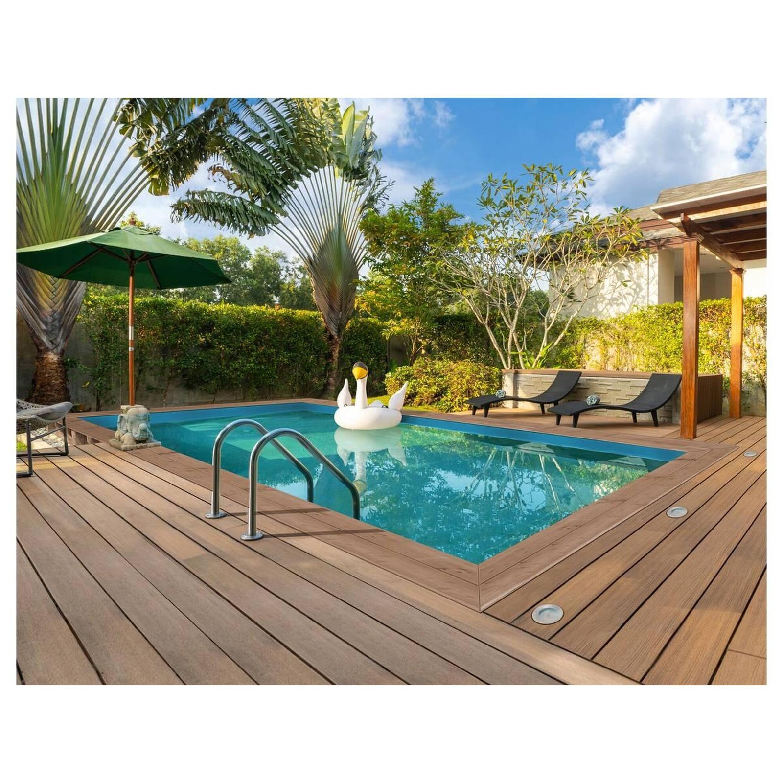 Piscina in Legno Rettangolare Panama - 6.20 x 4.10 x 1.45 m - immagine 2