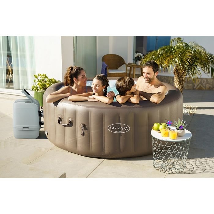 BESTWAY Lay-Z-Spa Dominica Vasca Idromassaggio Gonfiabile 4-6 Persone - 196x71 cm - Rotonda - immagine 5