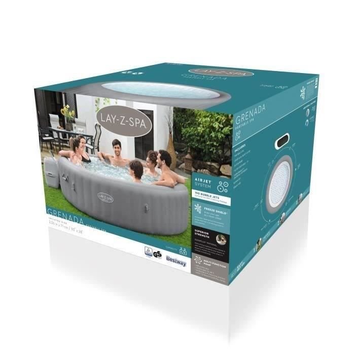 Jacuzzi gonfiabile BESTWAY Lay-Z-Spa Grenada 236 x 71 cm - 6-8 persone - Rotondo (Copertura, cartuccia e diffusore) - immagine 8