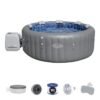 Jacuzzi gonfiabile BESTWAY Lay-Z-Spa Santorini - 5-7 persone - Rotondo - con LED ColorJet