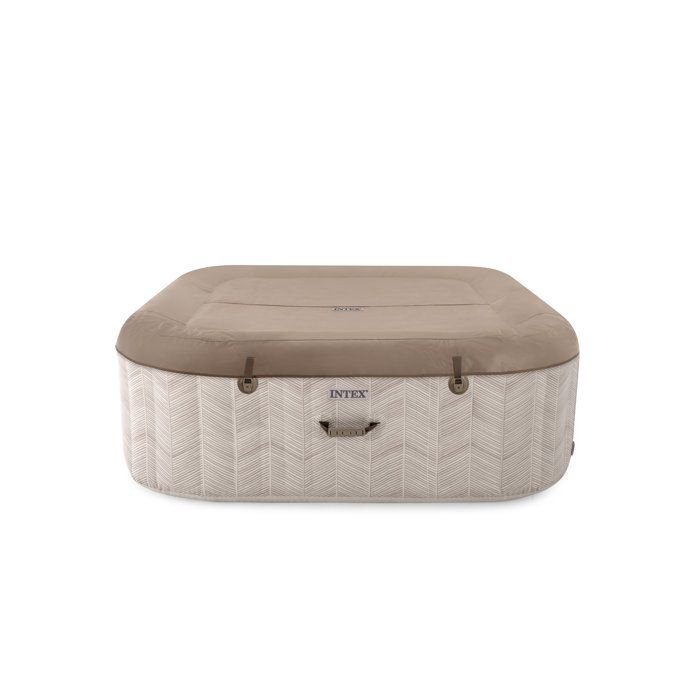 Vasca Idromassaggio Gonfiabile Quadrata INTEX PureSpa Chevron 6 Persone con Getti - immagine 2