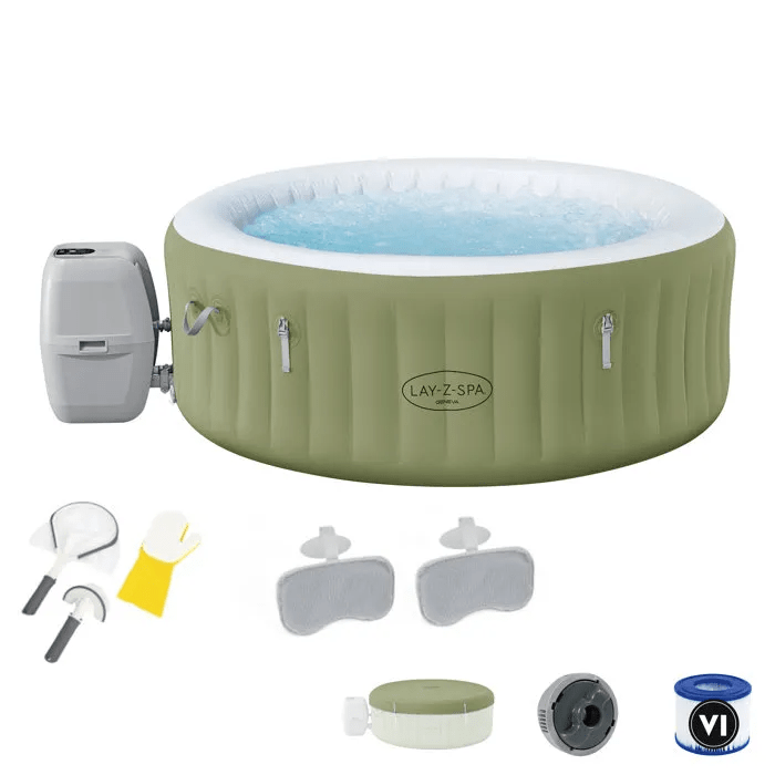 BESTWAY Lay-Z-Spa Acapulco AirJet Idromassaggio Gonfiabile Rotondo 175x66 cm + Aspiratore Aquascan - immagine 2