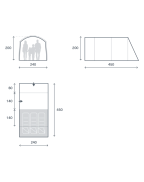 Tenda da campeggio DAWLISH 3 persone - KAMPA - immagine 9