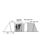 Tenda da campeggio PALMDALE 800 LUX / 8 posti - EASY CAMP - immagine 20