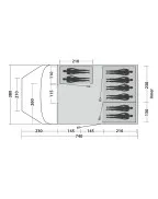 Tenda da campeggio PALMDALE 800 LUX / 8 posti - EASY CAMP - immagine 43