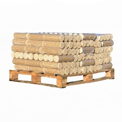 Holzbriketts – halbe Palette