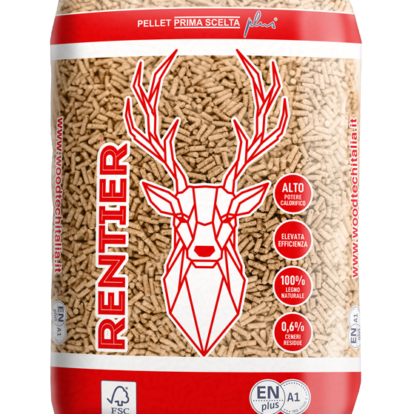 Rentier Pellets – Palette mit 70 Säcken à 15 kg
